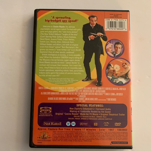 Casino Royale (1967) NTSC DVD - Picture 3 of 3